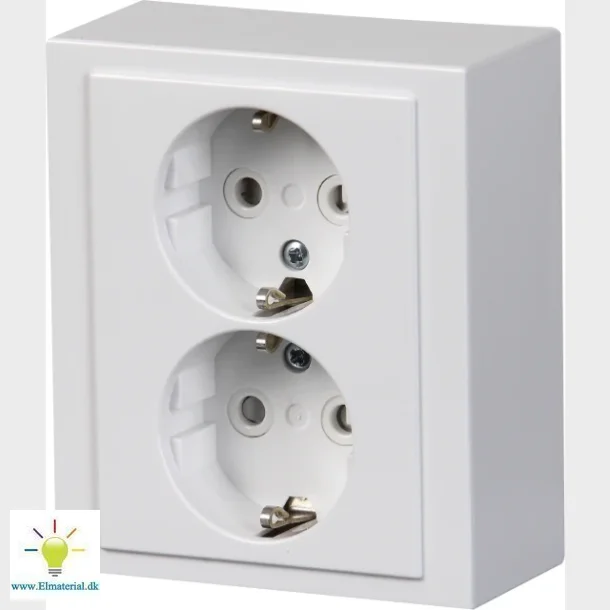 panelstikkontakt, dobbelt (jussi)