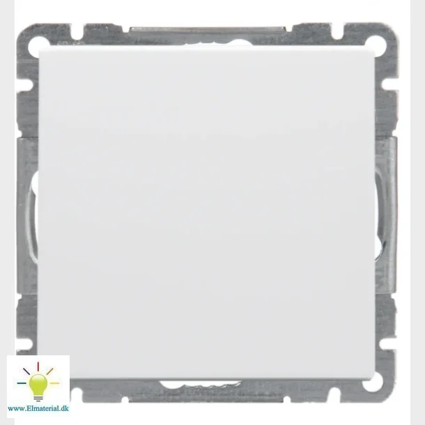 afbryder korr m/2sl semi komplet hvid