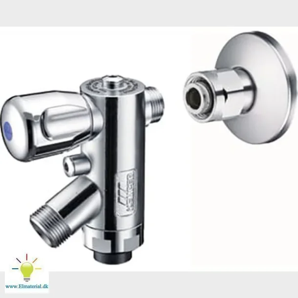 Tilbagestrmningssikr. X"Krom Messing