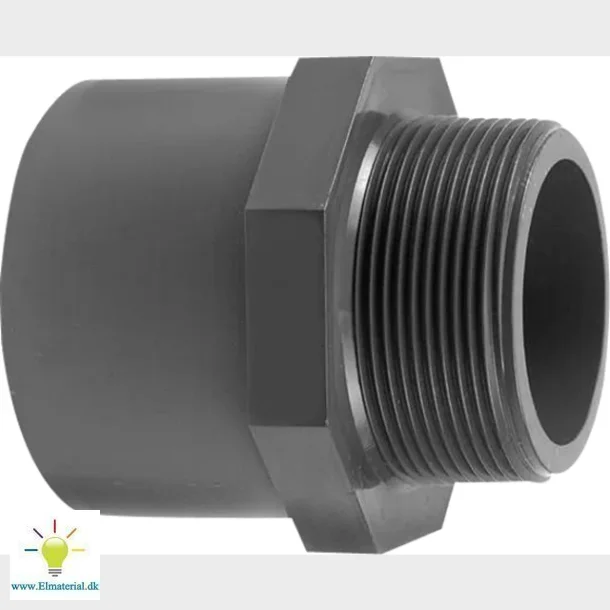 Pvc Overgangsnippel 1 Klbemf. 63Mmx2