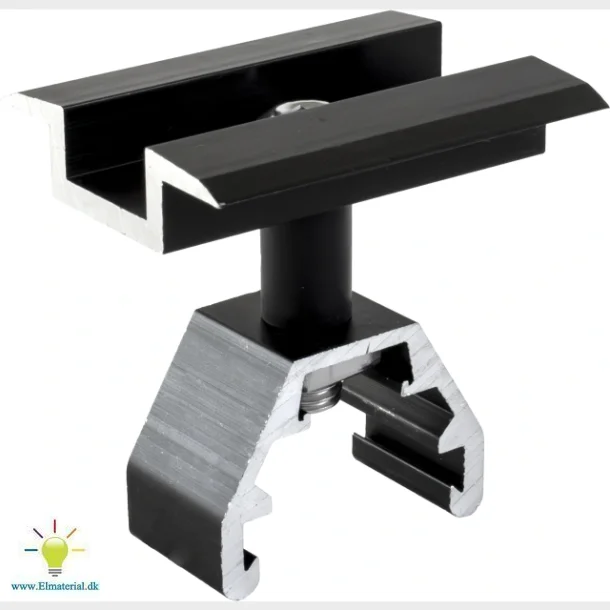 mellemklips 30-47 mm sort