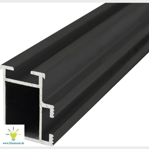 profil 36x48x3300mm sort