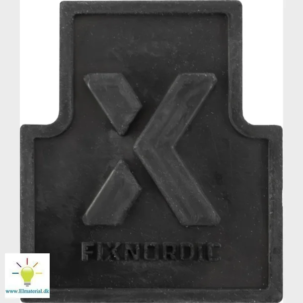 endeprop til profil 38x48 mm sort