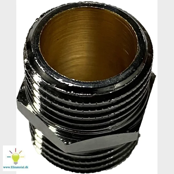 Brystnippel 1/2'' Krom