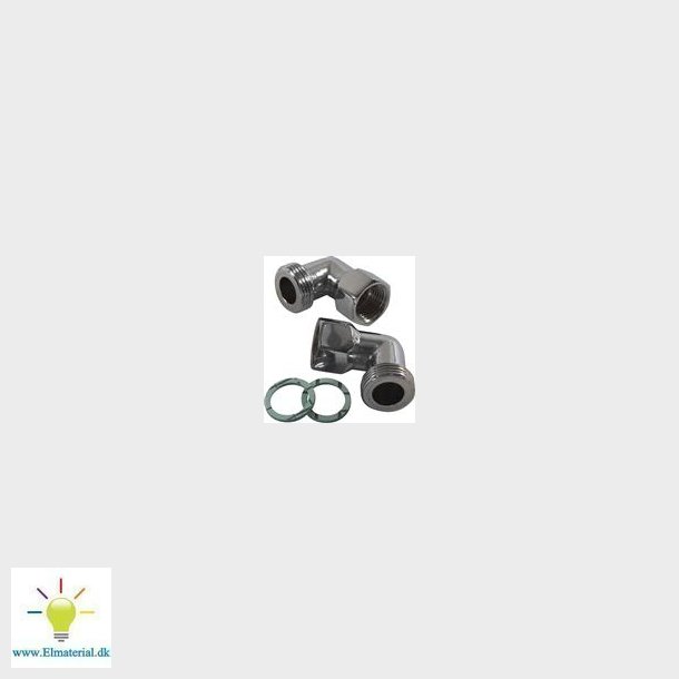 Vinkelforskruning 3/4" Nippel 1/2" Muffe