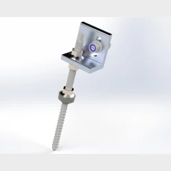 ansatsskrue m10x200 mm + vinkel m10