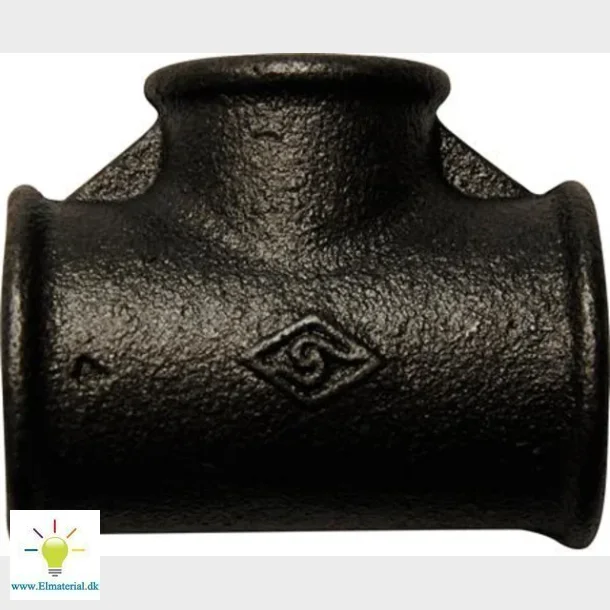 T-Stykke Sort 3/4X3/4X1/2