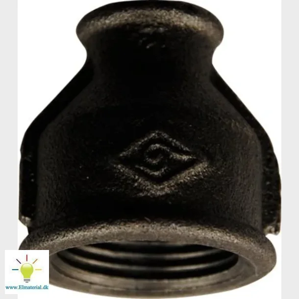 Formmuffe Sort 1 1/4X3/4
