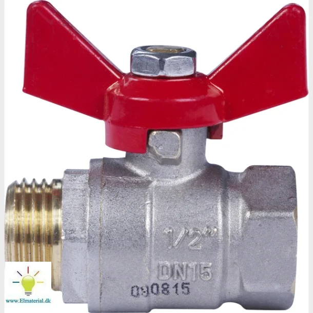 Kuglehane 3/4" Muf/Nippel T-Greb