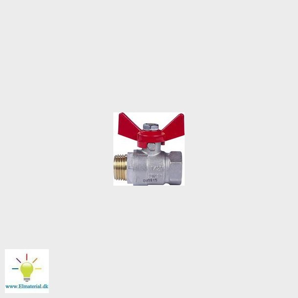 Kuglehane 3/4" Muf/Nippel T-Greb