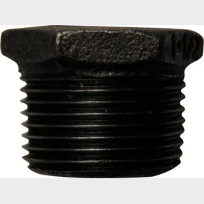 Nippelmuffe Sort 1X1/2