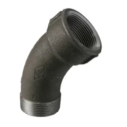 Vinkel Svart Mf/Np 45Gr 1 1/4