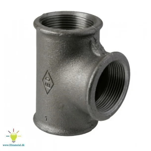 T-Piece Svart 1 1/2