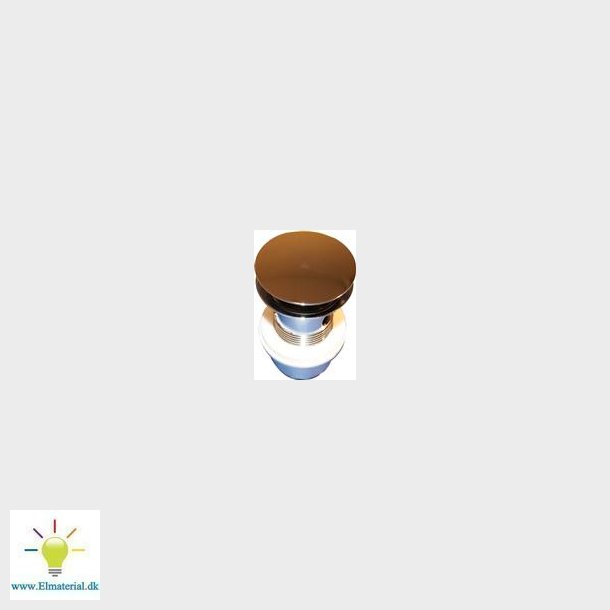 Krom Bundventil Push-Open 1 1/4"