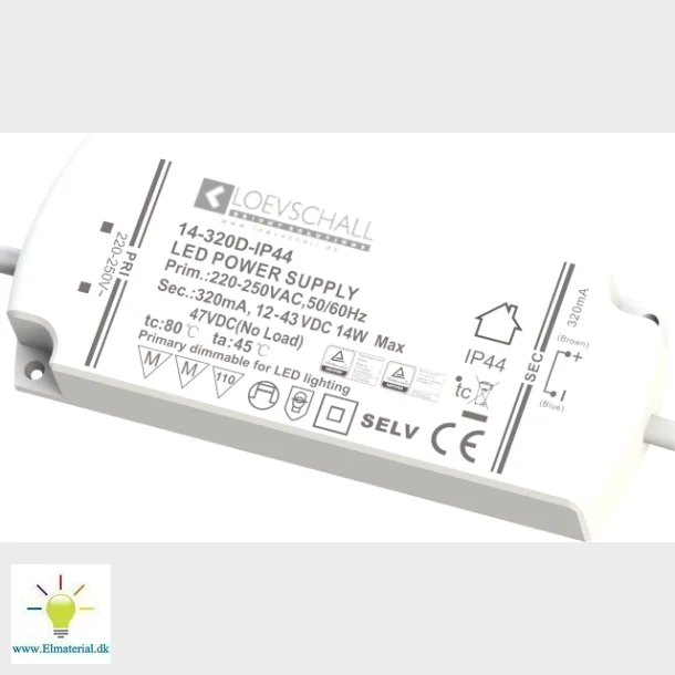 Id-Led Driver 320Ma 4,5-15W Dmpbar