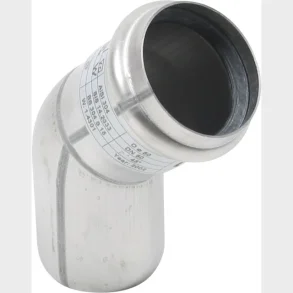 45 gr. Bja. 50 mm rostfritt stl