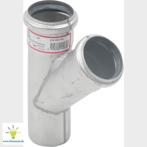 45Gr. Str.Grenr. 50X50Mm Rustf.