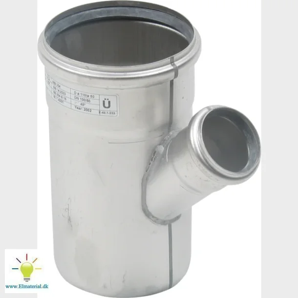 45Gr. Str.Grenr.110X50Mm Rustf.