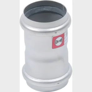 Dubbel. Stikmf. 50 mm rostfritt stl