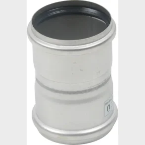 Dubbel. Stikmf. 75 mm rostfritt stl