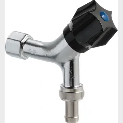 1/2" Aftapventil Med Muffe Matforkromet