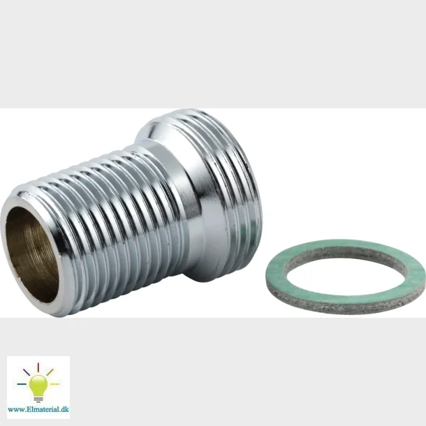 Lige Tilgangsstk 3/4"X1/2" 33 Mm U/Roset