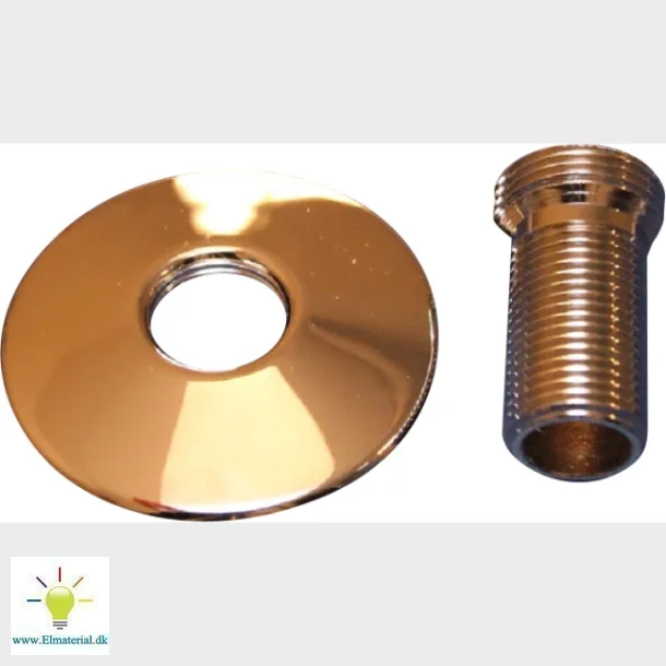 Lige Tilgangsst 3/4"X1/2" 45 Mm M/Roset