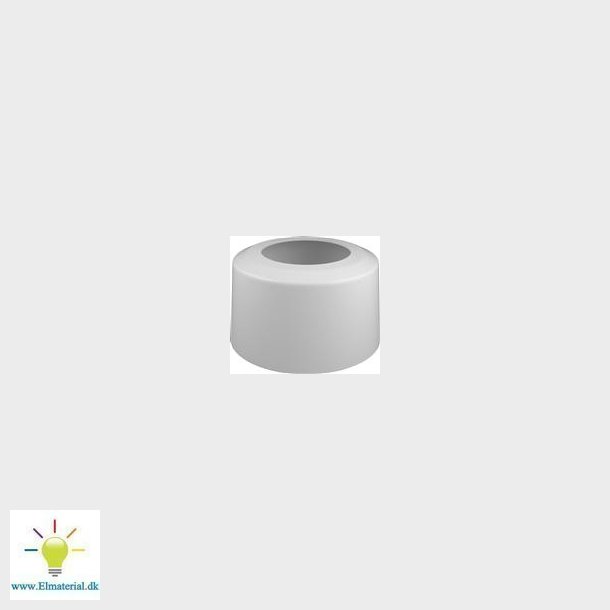 Afslutningsroset 50Mm Hvid
