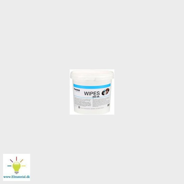 Renserserviet Wipes I Spand Med 200Stk