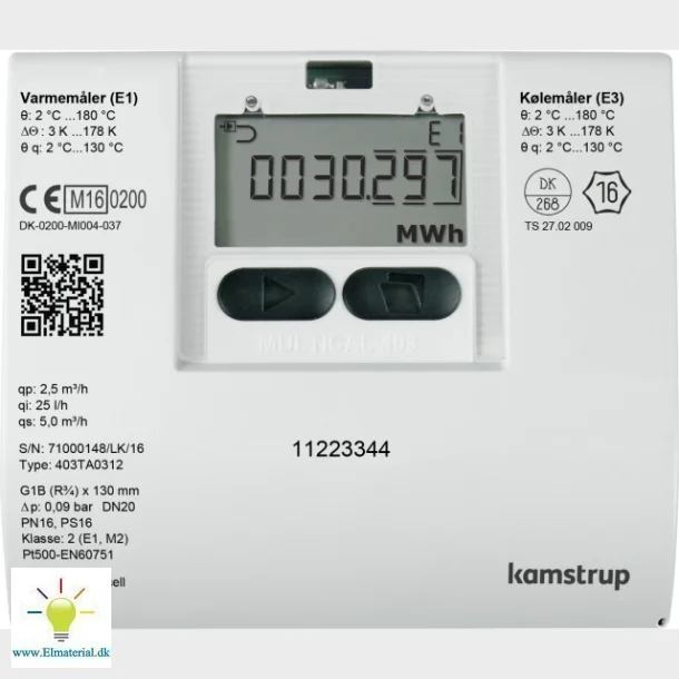 Multical� 403, 1,5M3, returmontering