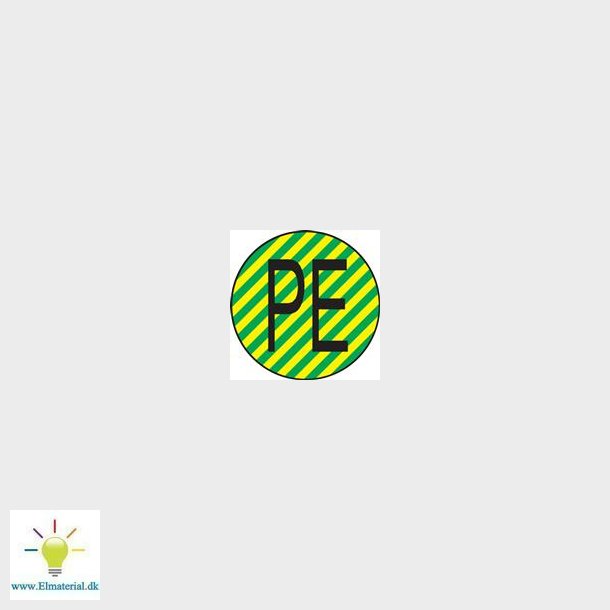 Label 20Mm Polyester Pe Jord Gul/Grn