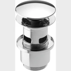 Krom Bundventil Push Up 1 1/4"