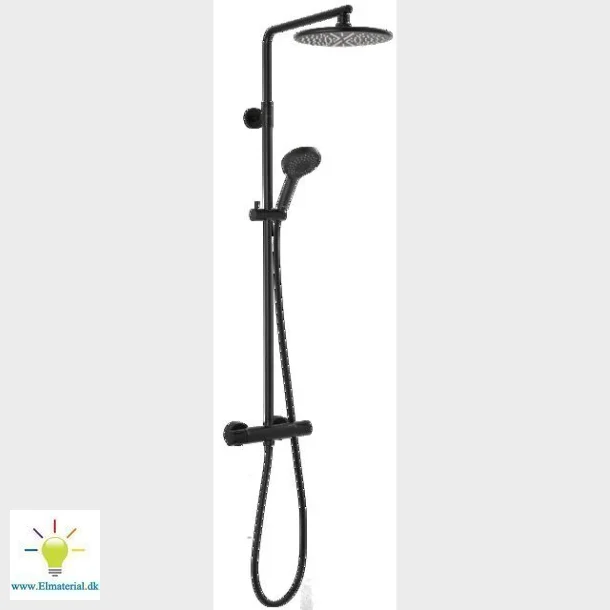 Silhouet duschsystem mattsvart