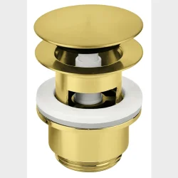 1 1/4" Push Up Bundventil Brstet Mess