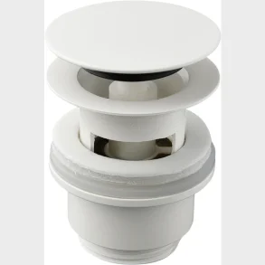 Bundventil Klikfunktion Mat Hvid