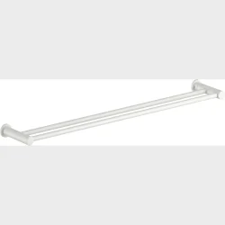 Dobbelt Hndkldestang  Mat Hvid