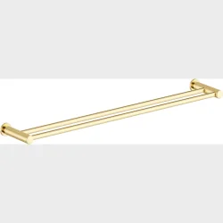 Dobbelt Hndkldestang  Poleret Messing