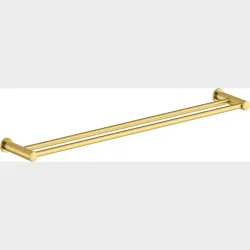 Dobbelt Hndkldestang  Brstet Messing