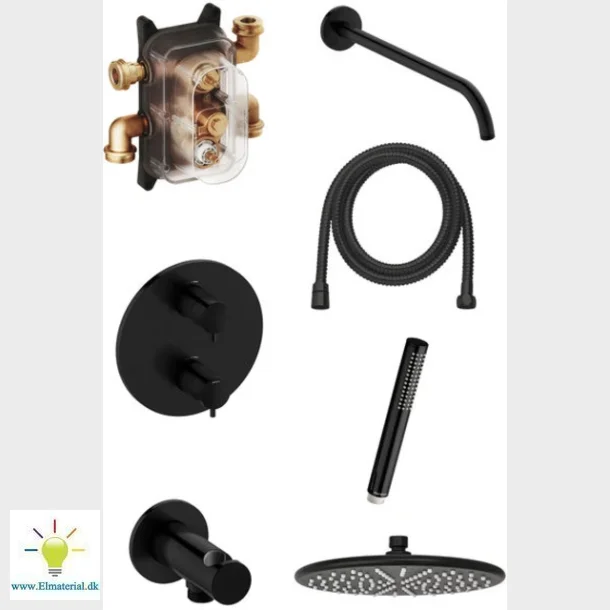 Silhouet Hs1, Inbyggd dusch Svart