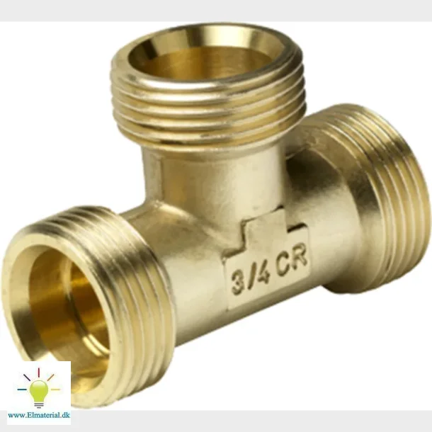 Alupex 3/4" Tee M. 3 Nippler