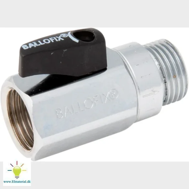 Ballofix 1/2" Muffe/Nippel Med Kontra