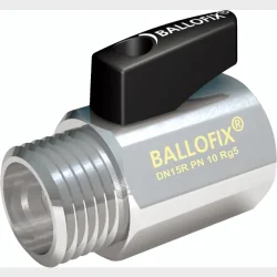 Ballofix 1/2" Rdgods Krom Muffe/Nippel
