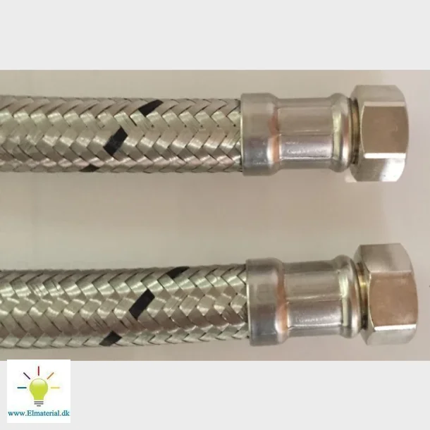 Silikone Slange Rustfri 3/4"X3/4" 1000Mm