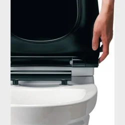 Sign Art Black Seat Soft Close+Quick Rel.