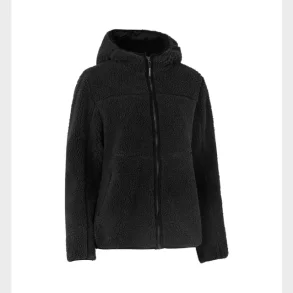 Jakke Pile Fleece Dame Sort 2Xl