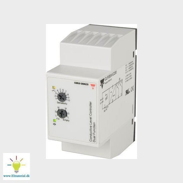 Niveaurel 230Vac, 2P, 11 Polet Sokkel