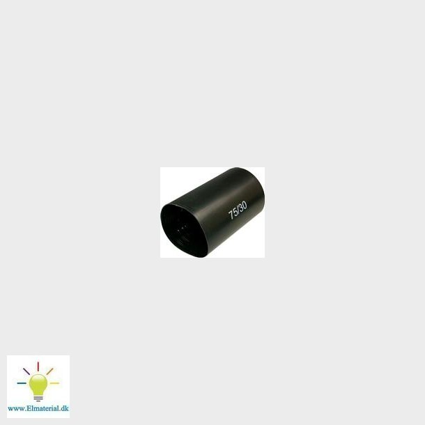 Krympe Endehtte Med Lim 100/60 Mm Sort