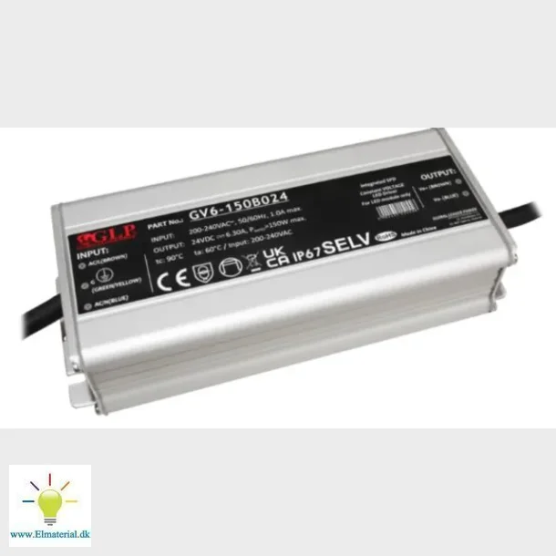 Led Driver Cv 24V, 150W, Ip67