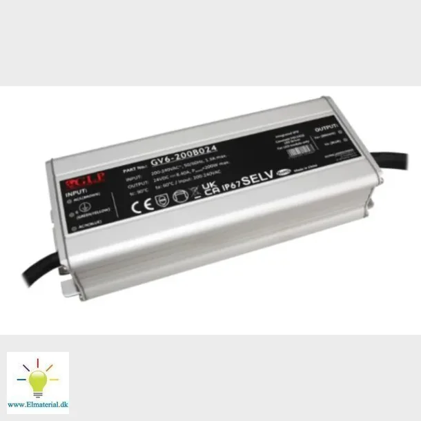 Led Driver Cv 24V, 200W, Ip67