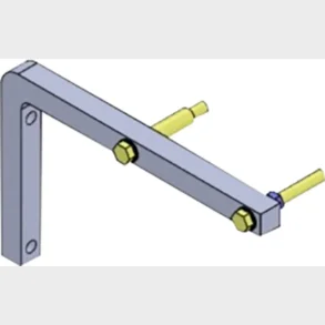 Luftridskydd vertikalt fste (2 delar)